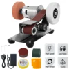 3in1 Mini Electric Belt Sander Table Grinder Motor 7-speed adjustment Belt Grinder for Fine Polishing Metal Jewelry Cutter 1