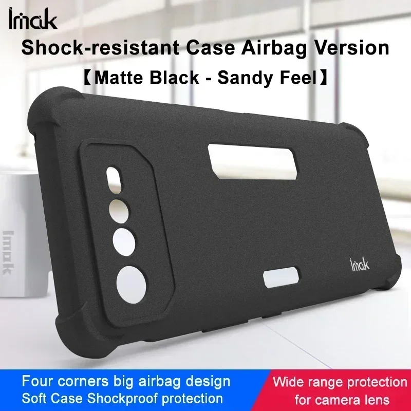 ROG Phone 7 Ultimate 5G Matte Back Case with IMAK 360° Protection Air Bag  - Soft Cover