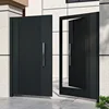 Courtyard Entrance, Villa Entrance, Aluminum Alloy Double Door, Painted Brushed, Customized Size and Color, Durable 3