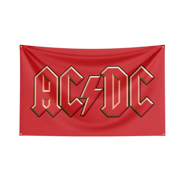3X5 Ft Ac/Dc Sávos Zászló Poliészter Digitális Nyomtatott Acdc Szalaghirdetés - Image 3