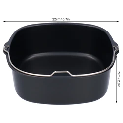 Deluxe Cake Baking Barrel Mold - Premium Iron Fryer Cake Pan Accessories (22cm)