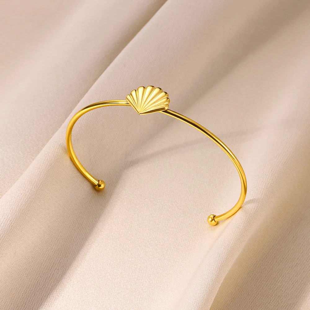 Stainless Steel Open Bracelet For Women