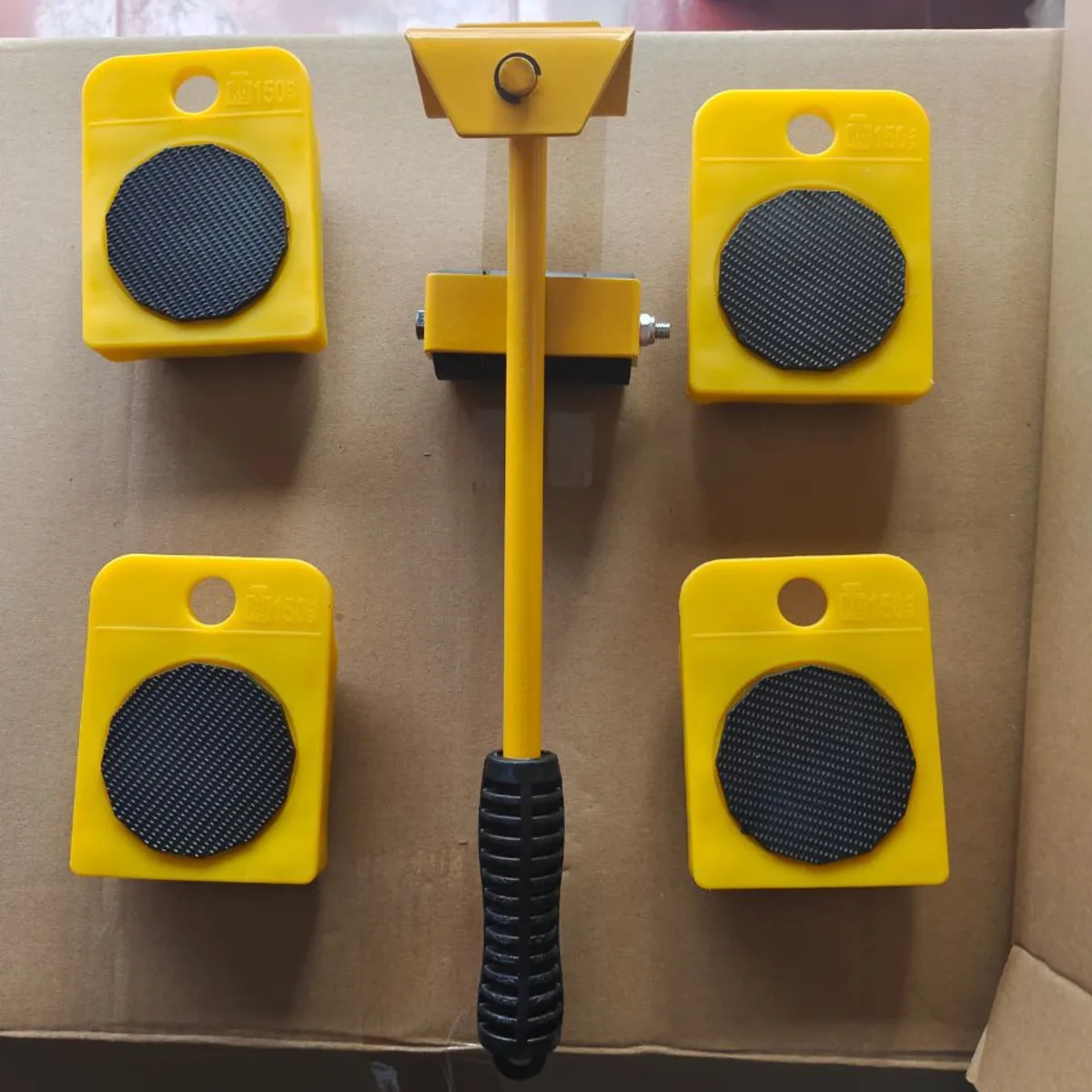 150KG Moving Heavy Object Castor Plastic Convenient Movers Weight Carriers Universal Pulleys Moving Furniture Tools Pulley Block 3