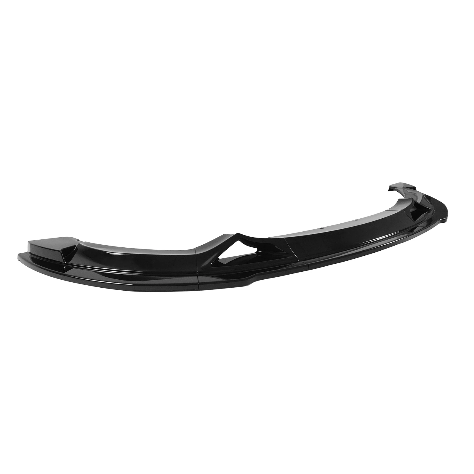 BMW F80 M3 F82 M4 2015-2020 프론트 범퍼 립 5PCS 자동차 액세서리 바디 키트 글로시 블랙 카본 파이버 프린트 ABS 플라스틱