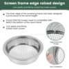 Dirt Sifter Set for Gardening Bonsai Detachable Stainless Steel Soil Sieve Set With Shovel Easy to Clean Interchangeable Meshes 4