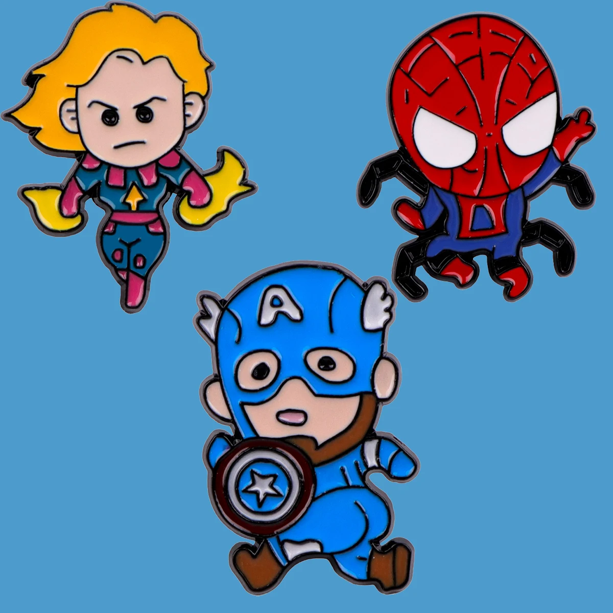 Superpowers Movie Enamel Pin Cartoon Brooch Clothes Backpack Lapel Badges Fashion Cosplay Accessories For Friends Birthday Gifts