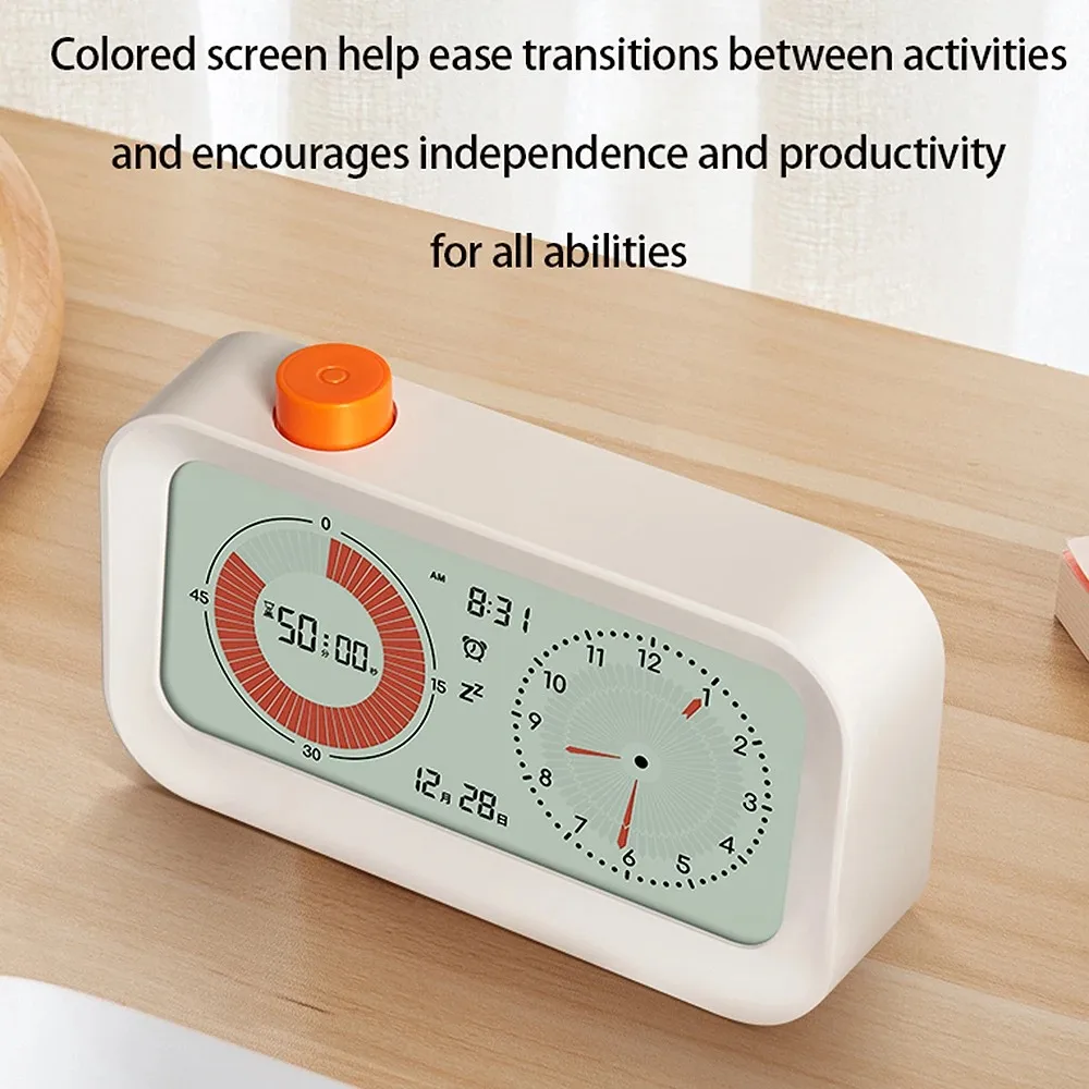 Digital Visual Timer with Alarm and Calendar Display