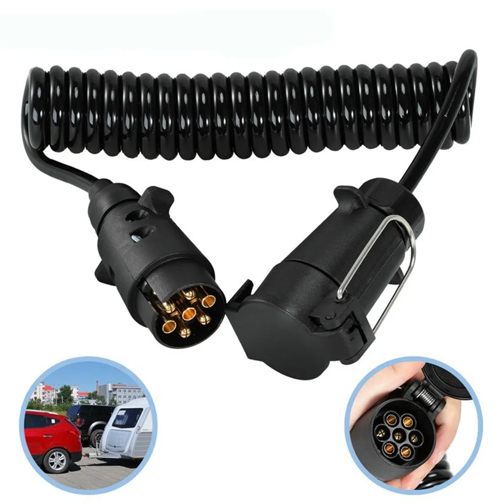 ​Trailer Truck Light Board Extension Cable 3M 7 Pin Caravan Lead Male to Female Wire Plug Socket Extension Cord Wiring