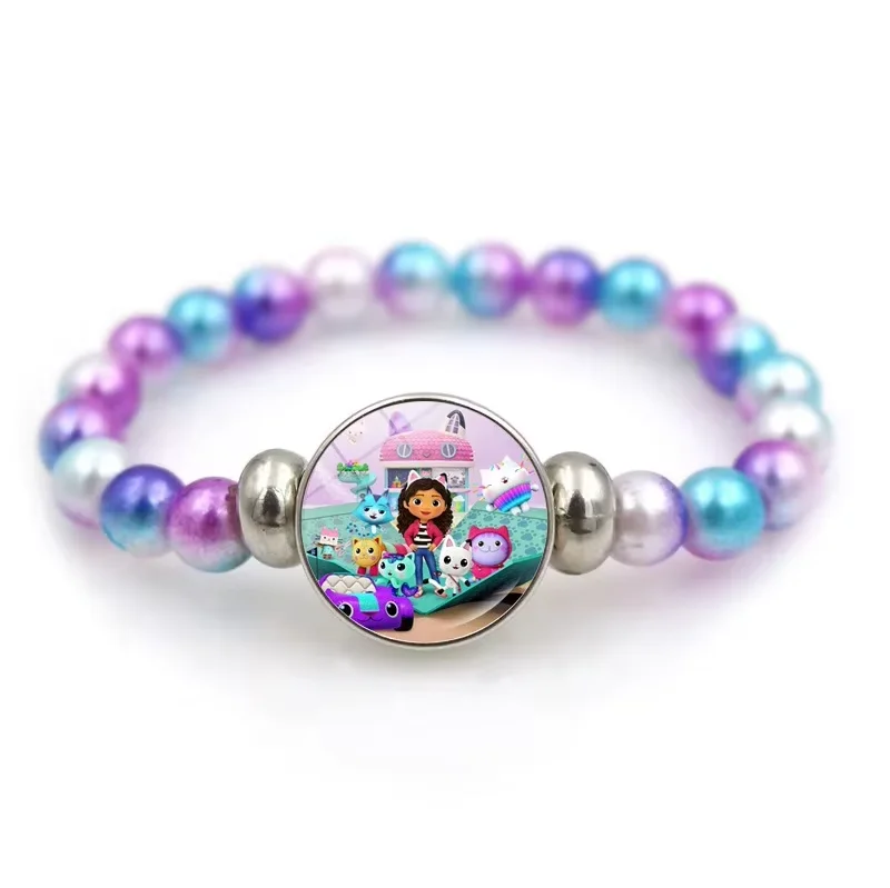 thumbnail image 1 of Gabby pulsera de casa de muñecas, pulsera con cuentas de moda, accesorios de joyería de Anime de dibujos animados, regalo de cumpleaños para niños y niñas, 1 of 5