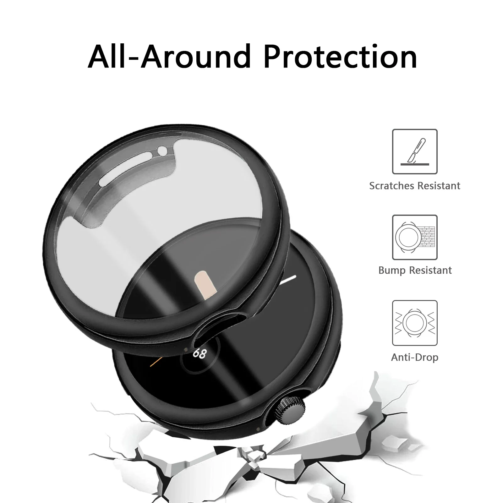 All-Around TPU Protective Bumper Screen Protector Cover