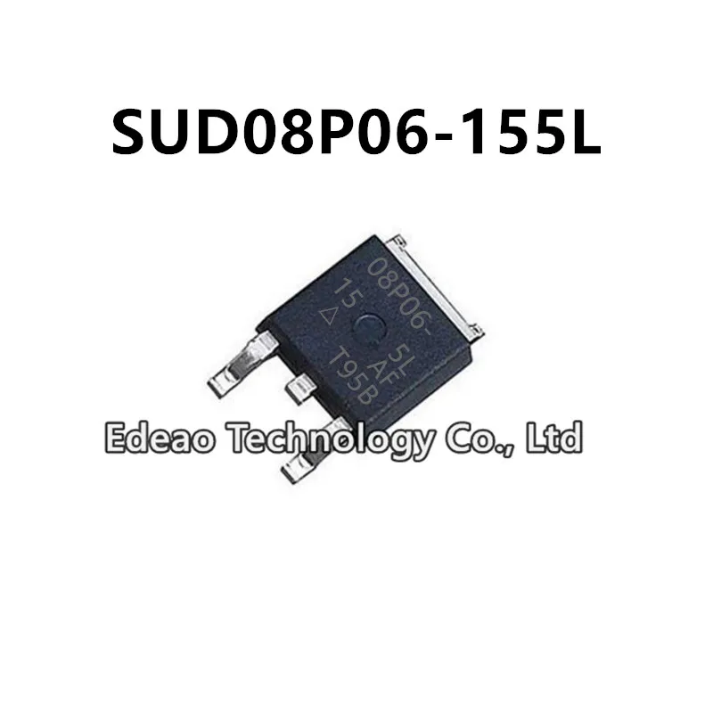 

10Pcs/lot NEW 08P06-15 SUD08P06-155L TO-252 SUD08P06-155L-GE3 8.2A/60V P-channel MOSFET field-effect transistor