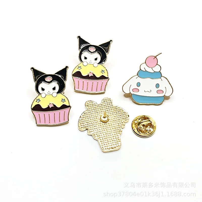 Hello Kitty Badges Lapel Pins for Backpacks Metal Enamel Sanrio