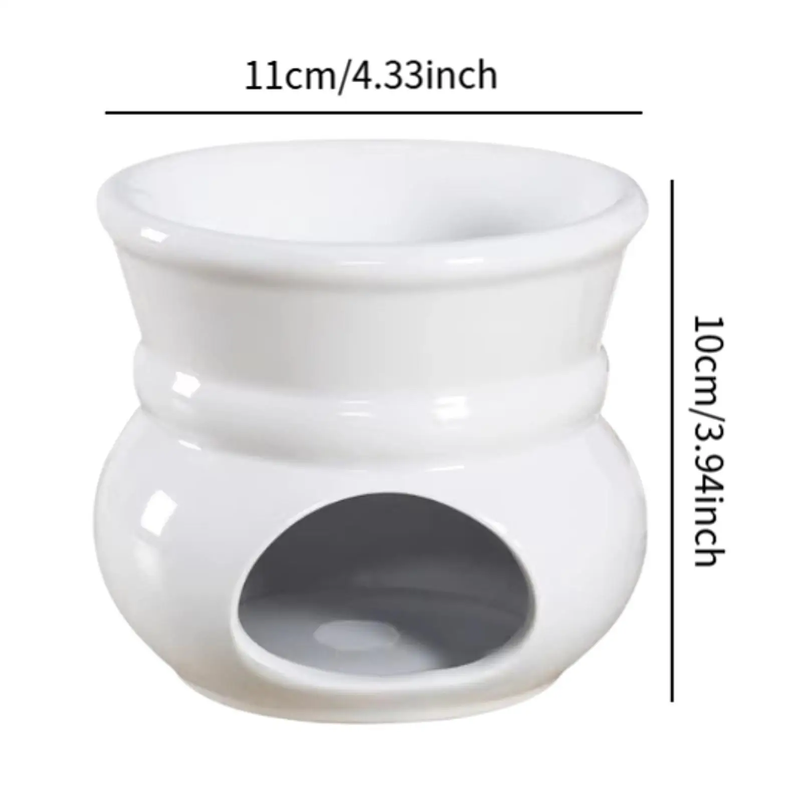 DIY Chocolate Fondue Set Creative Ceramic Heating Pot Chocolate Melting Cup for