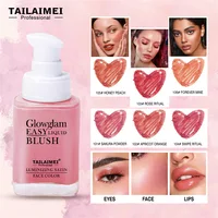 Liquid powder blusher air feeling light, thin, transparent, color rendering, long-lasting facial makeup powder blusher liquid 1
