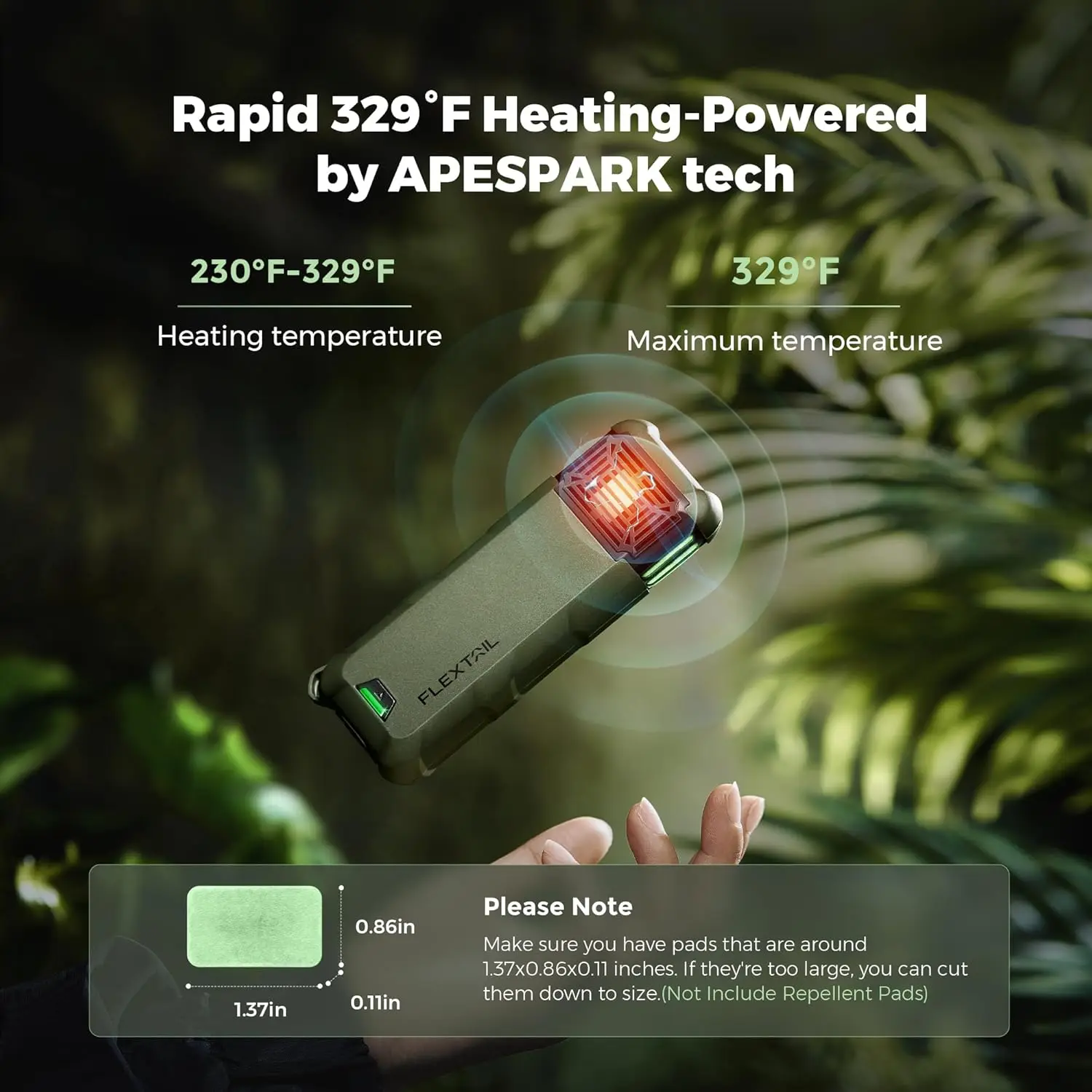 Electric Mosquito Repeller FLEXTAIL MAX REPELLER S-With EPS Function 9㎡ Protection Range Ideal for Outdoor and Home Use mosquito repeller