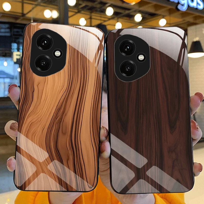 Panda Pattern Hard Tempered Glass Protective Phone Case
