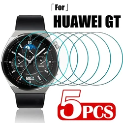 Premium Tempered Glass Screen Protector for Smartwatches - 5-Pack, Anti-Scratch Shield (Watch GT 3 46mm)