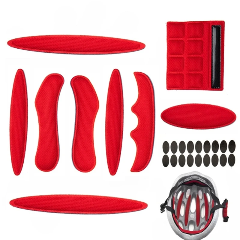 27Pcs Bike Helm Padding Kit, Universele Vervanging Foam Pad Padding