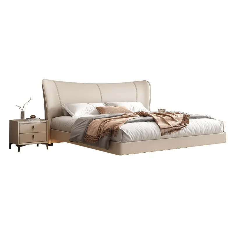 

Nordic Italian style master bedroom double bed