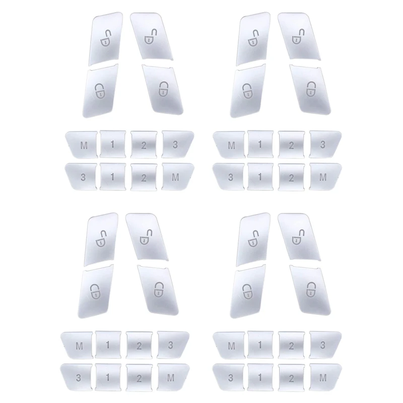 

48 шт., наклейки на автомобильные дверные сиденья Mercedes Benz CLA/GLA/GLK/GLE/CLS/GL/ML/A/B/E