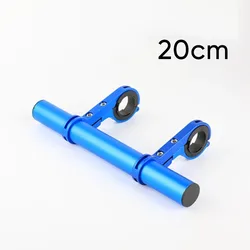 Adjustable Bicycle Handlebar Extension Bracket for Lights and Accessories (20CM - Blue)