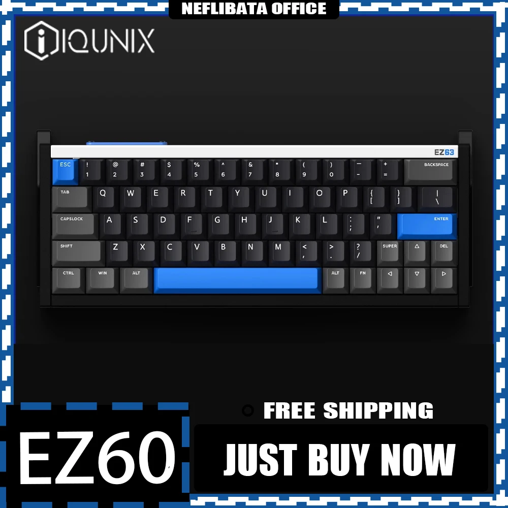 

Магнитный переключатель IQUNIX EZ60 EZ63 алюминиевая клавиатура CNC комплекты Магнитный нефритовый переключатель электронная Спортивная игровая клавиатура аксессуары для ПК подарки