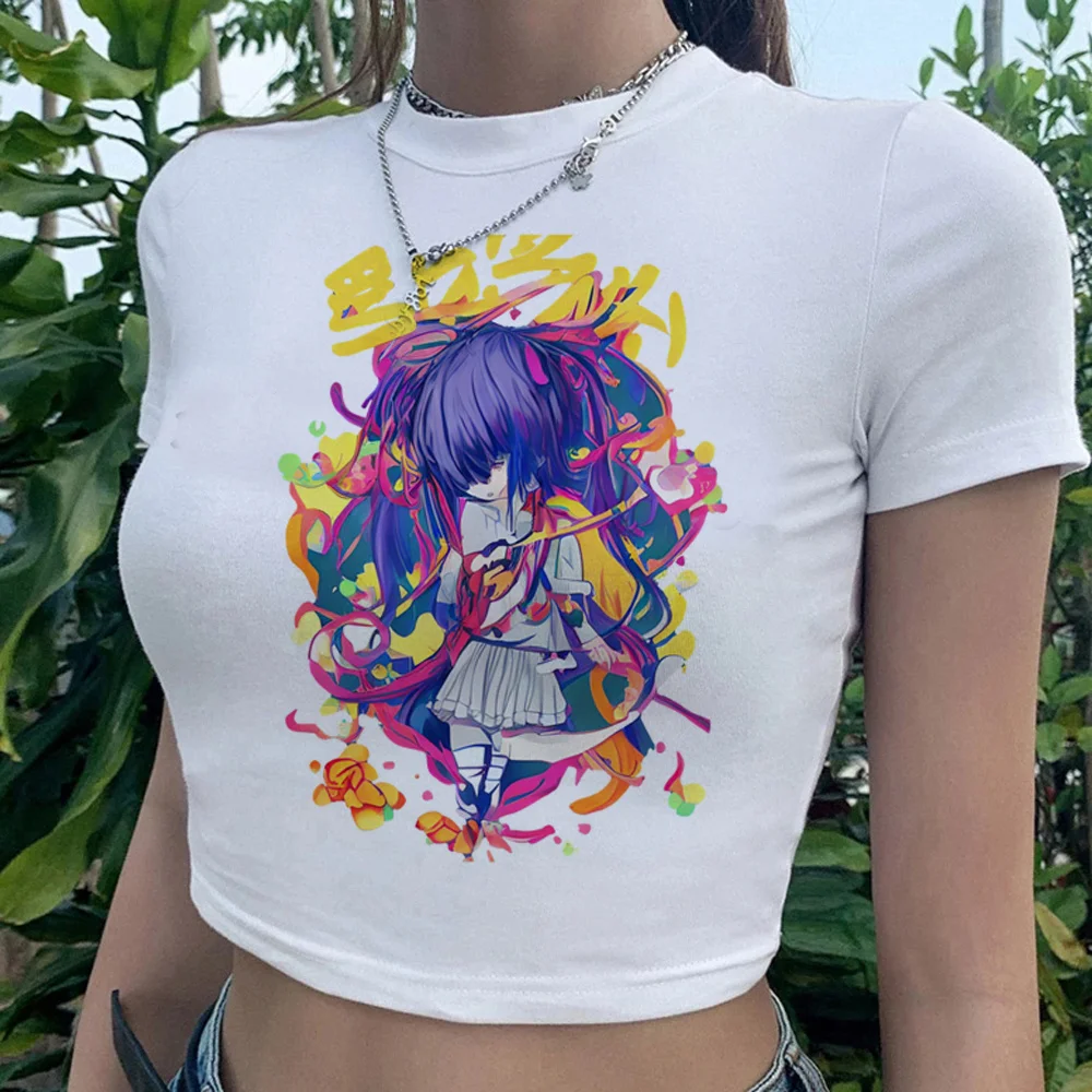 

Oshi No Ko 2000s fairy grunge streetwear crop top Female 90s gothic hippie tshirt