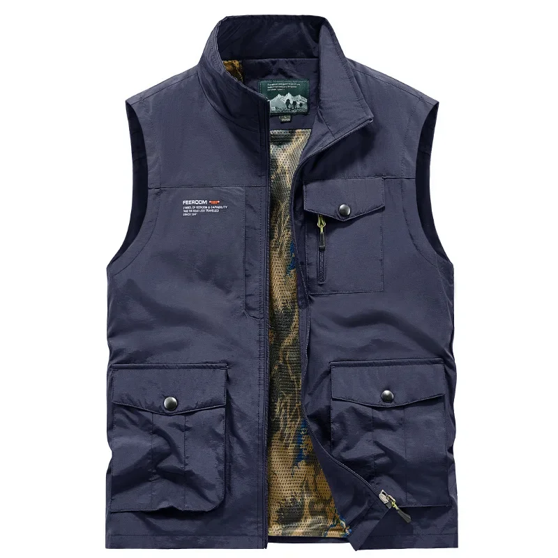 Mens Outdoor Multi-pocket Hiking Fishing Vest