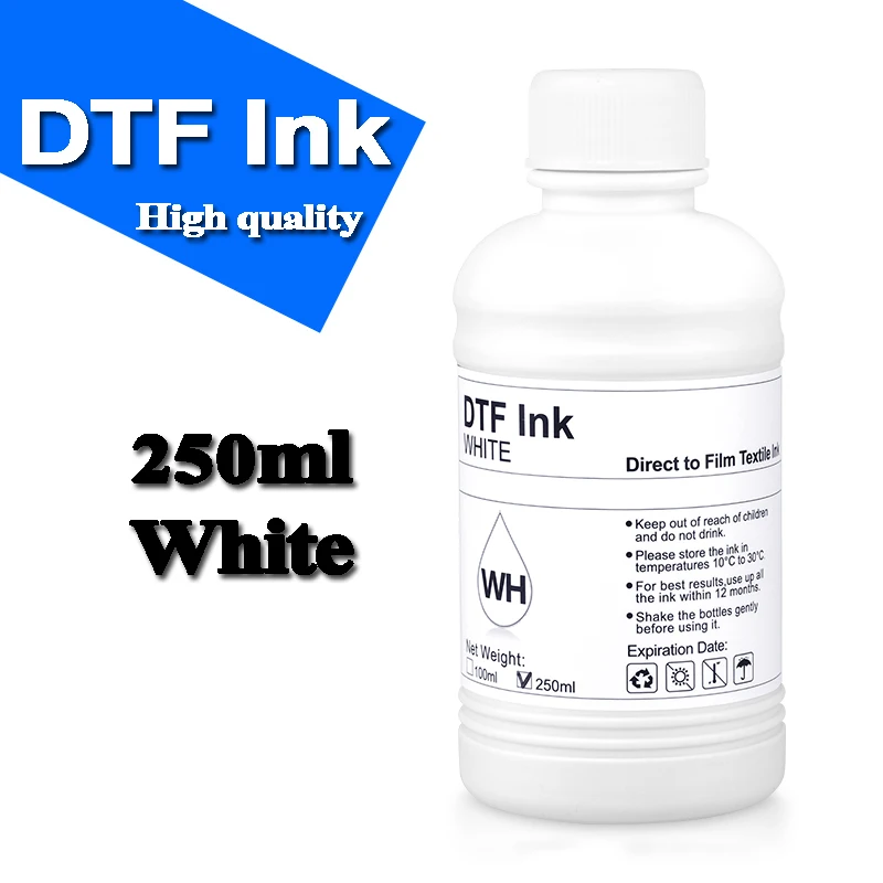 DTF Ink 250ML And Cleaning Liquid For Direct Transfer Film For PET Film DTF Ink All Desktop Large Format Printer