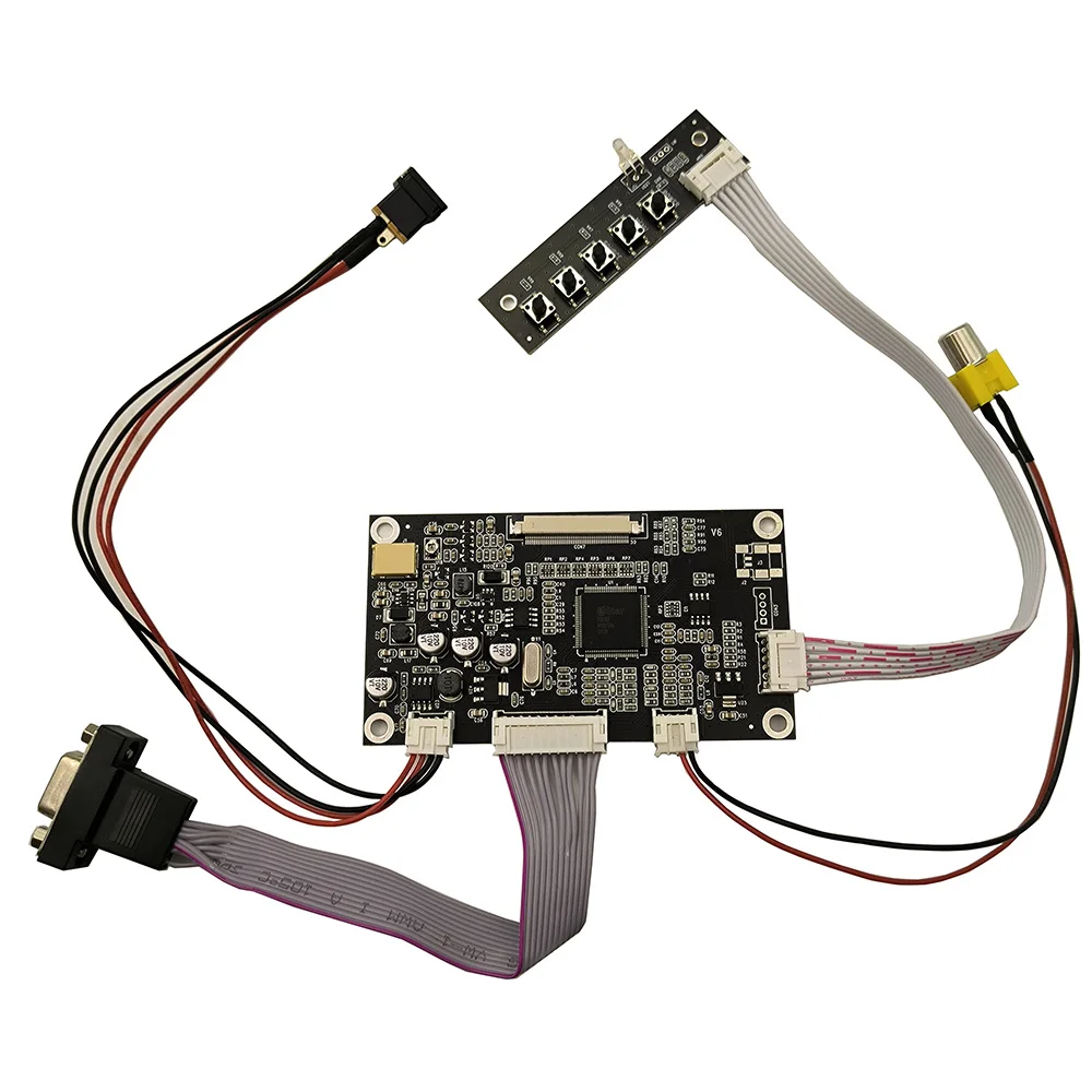 nova polegada tela lcd vga av lcd controlador placa de motorista