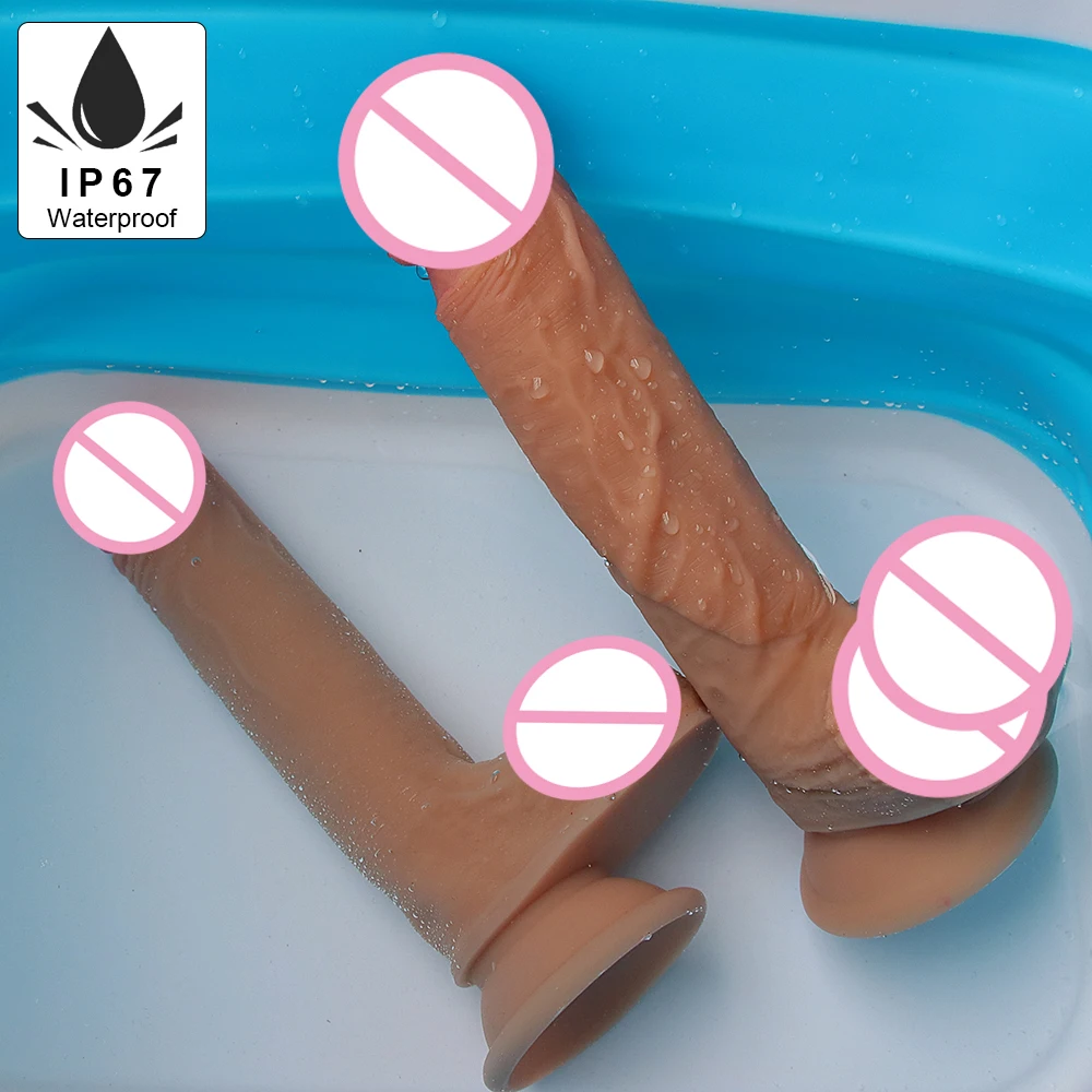 Skin Silicone Dildo Sex Toy for Woman Realistic Penis with Suction Cup G Spot Vagina Stimulator Female Masturbation Sex Products