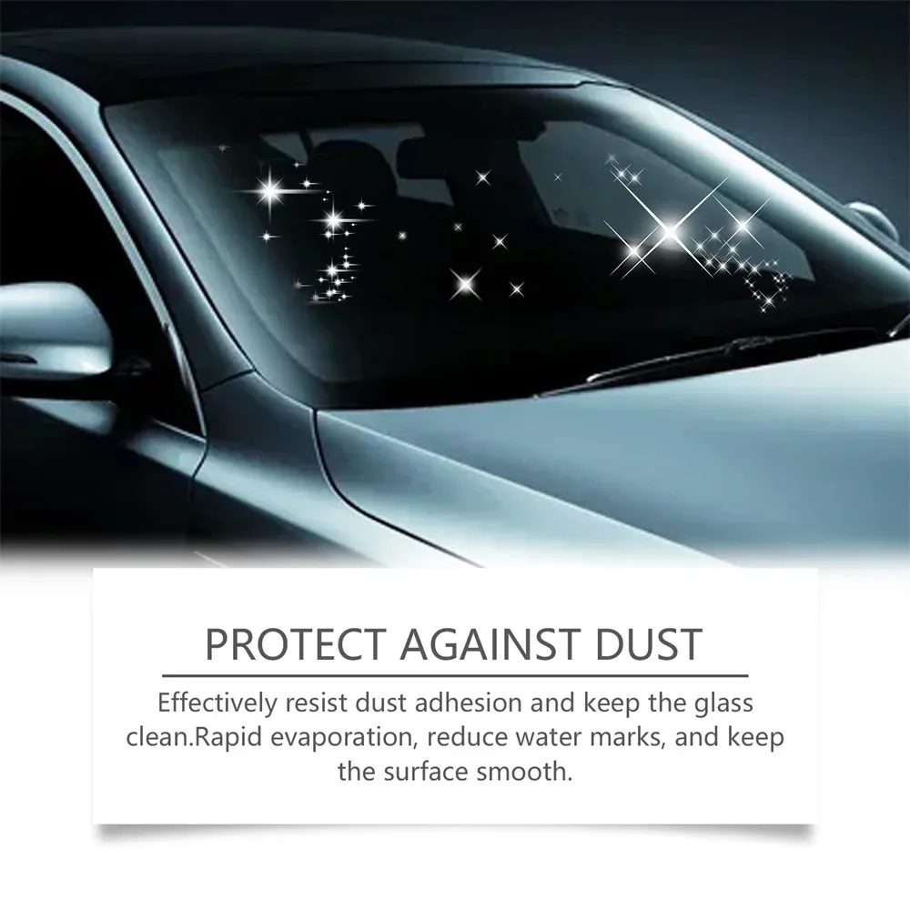 Professional Auto Glass Cleaner with Hydrophobic Coating - Oil Film Remover for Windshields & Windows Detailing Tools Included