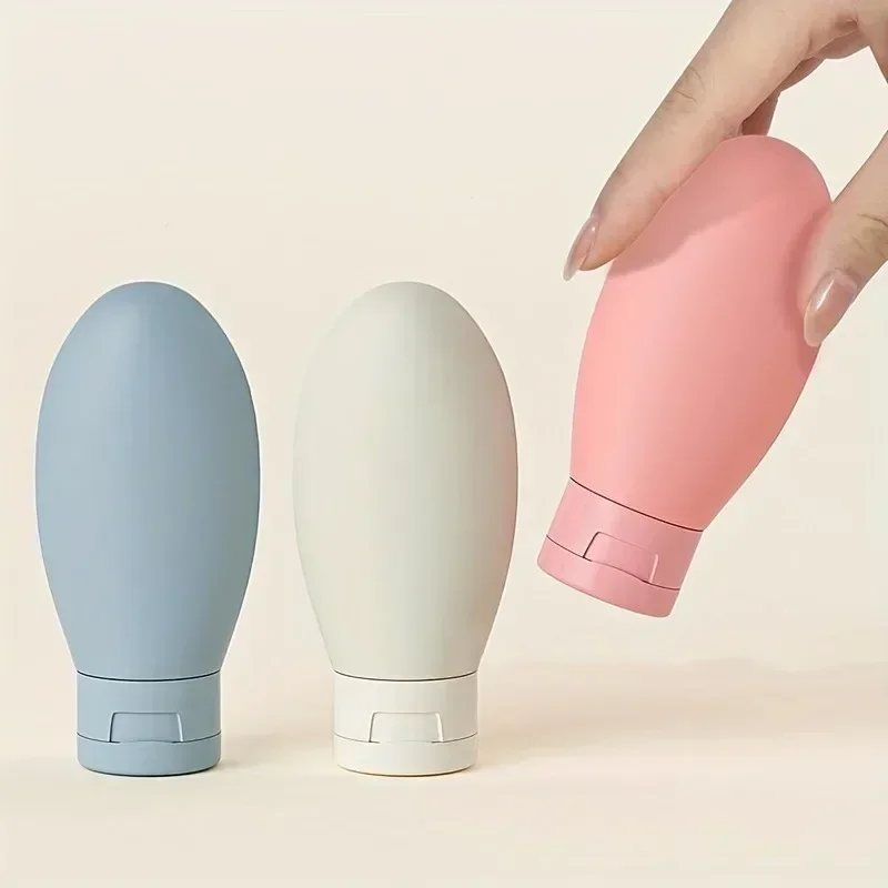 Travel Refillable Cosmetic Containers Set – Mini Squeeze Bottles for Toiletries (3 Pack, 60ML Each)