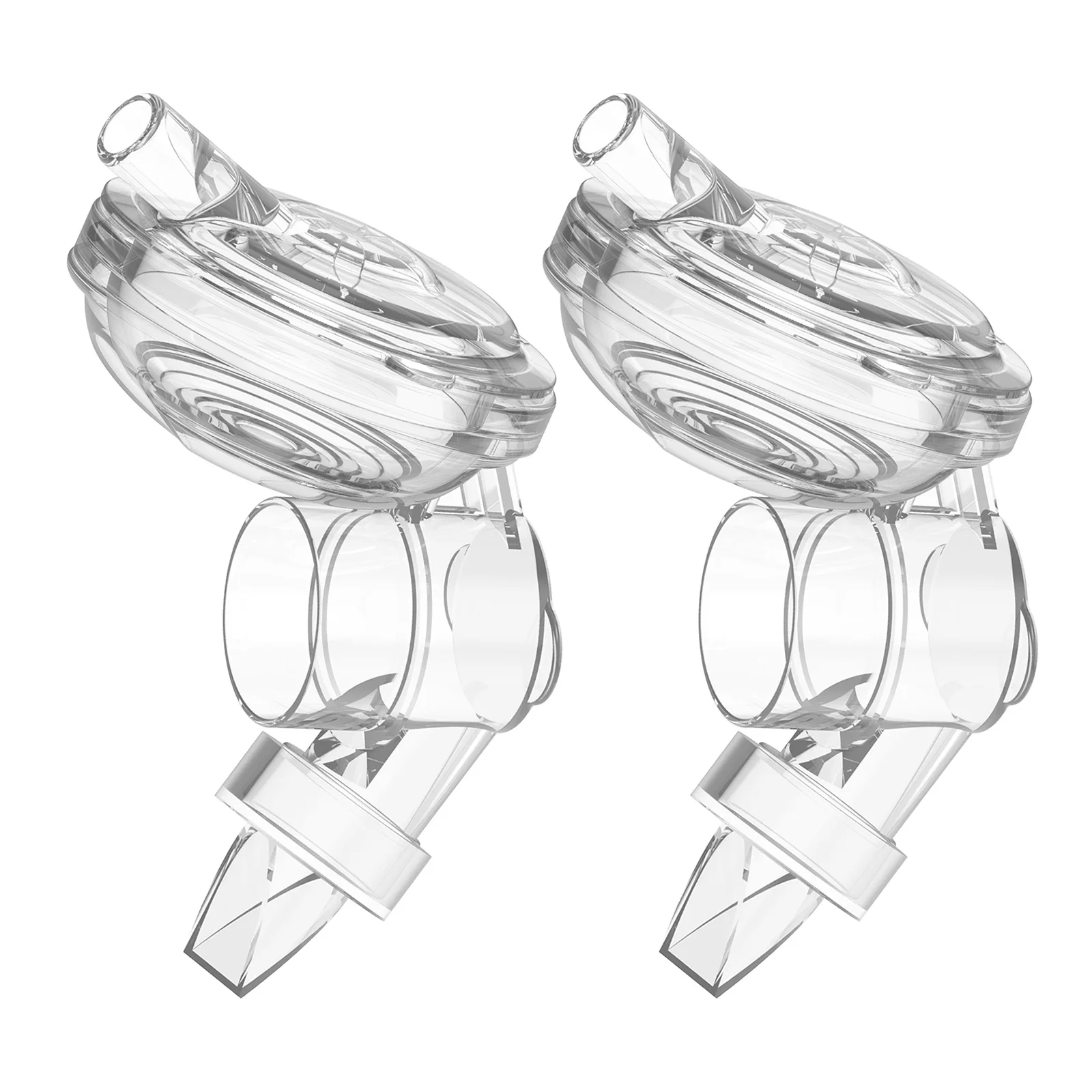 อุปกรณ์เสริมสําหรับเปลี่ยนเครื่องปั๊มนมไฟฟ้าประกอบด้วยซิลิโคนเกรดอาหาร Duckbill 2 ชิ้นสําหรับ youha INS เครื่องปั๊มนมแบบสวมใส่ได้ 1