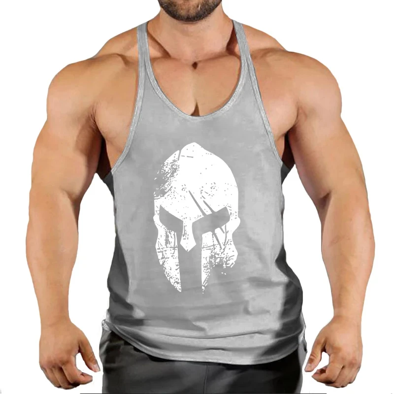 Muscular Man Gyms Men's Clothes Tank Top Vest Gym Bodybuilding and Fitness Stringer Clothing Workout Brand Singlets Shirt Muscle - Image 5