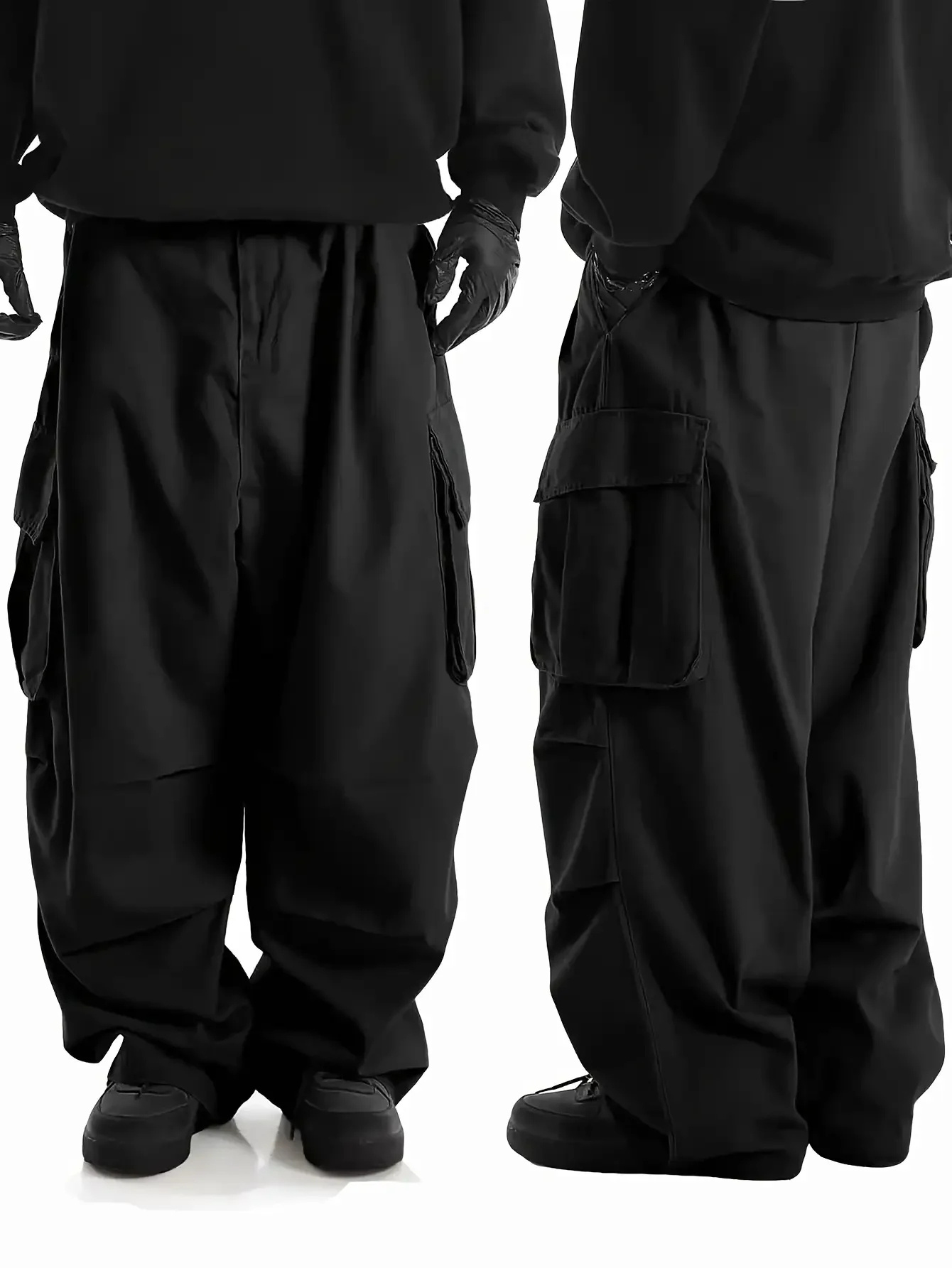 Large men's Multi Pocket Loose Work Pants Casual Pants Fashionable Dressing Design