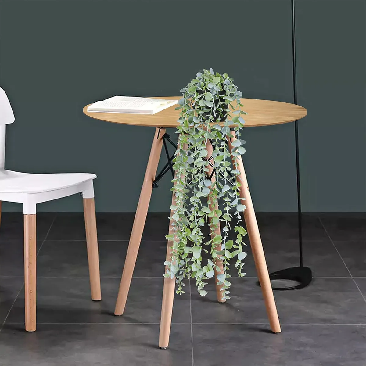 Künstliche Efeu-Pflanze, Kunststoff, Eukalyptus-Rebe, Hochzeit, Outdoor, Festival, Haus, Garten, Zimmer, Wand, Büro, DIY-Geschenk, heißer Verkauf, Dekoration – Detail 1