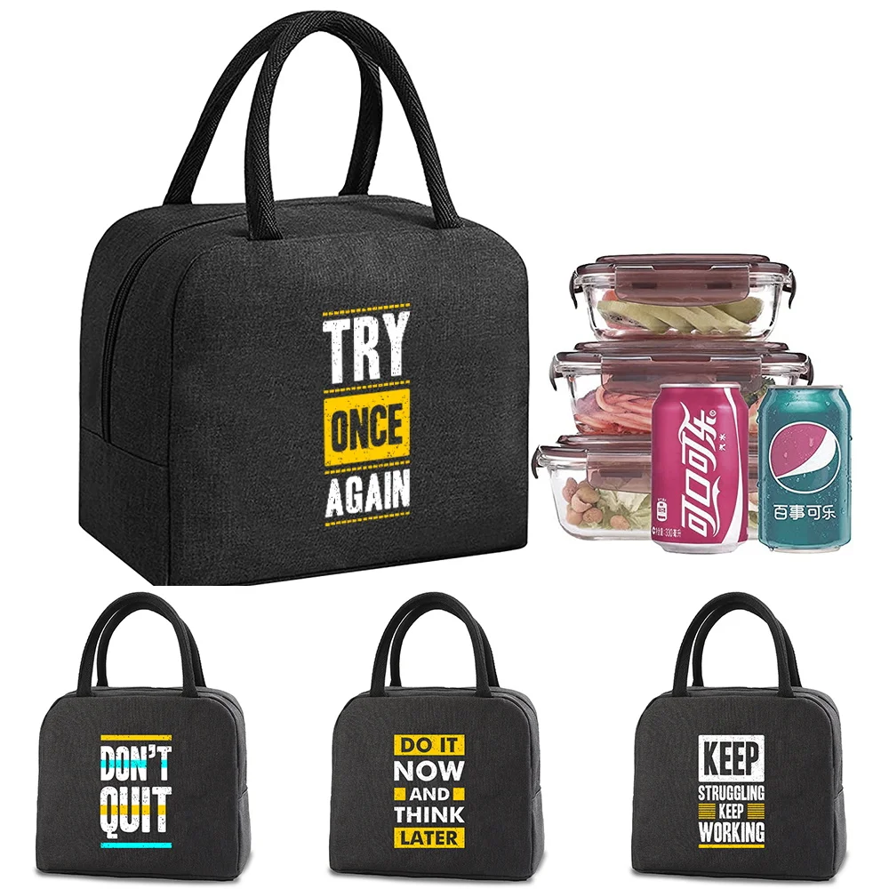Lunch Bags Cooler bag Thermal Cold Food Container Women Kids School Trip Picnic Dinner Handbag Insulated Portable Canvas Box lunch bag cooler bag