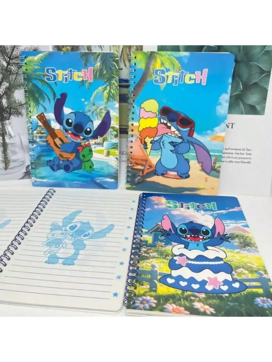 스티치 A5 스파이럴 노트북 독특한 색상 디자인 일상 사무용품, 학생/전문가용 학교 프로젝트에 완벽