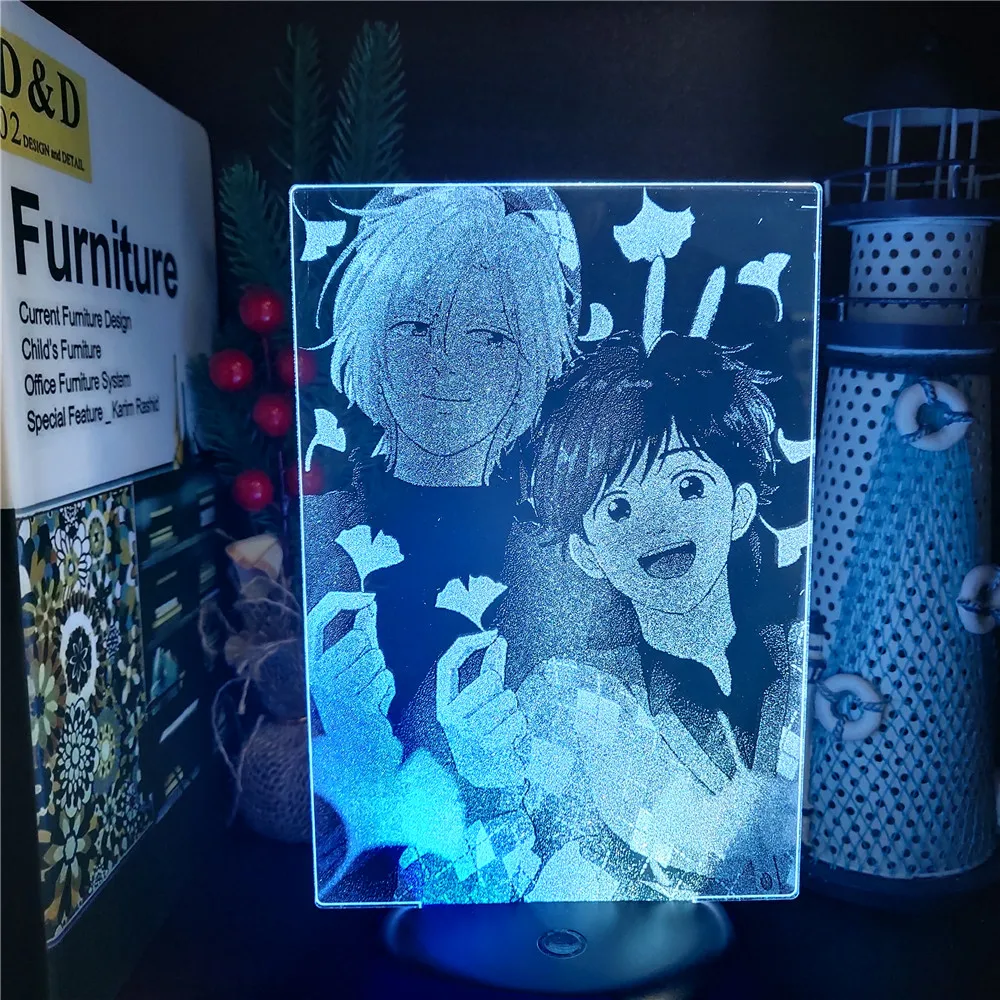 BANANA FISH Anime 3D Night Lights LED Colorful Collective Lampara Table Desk Lamp Model RGB Visual Lighting