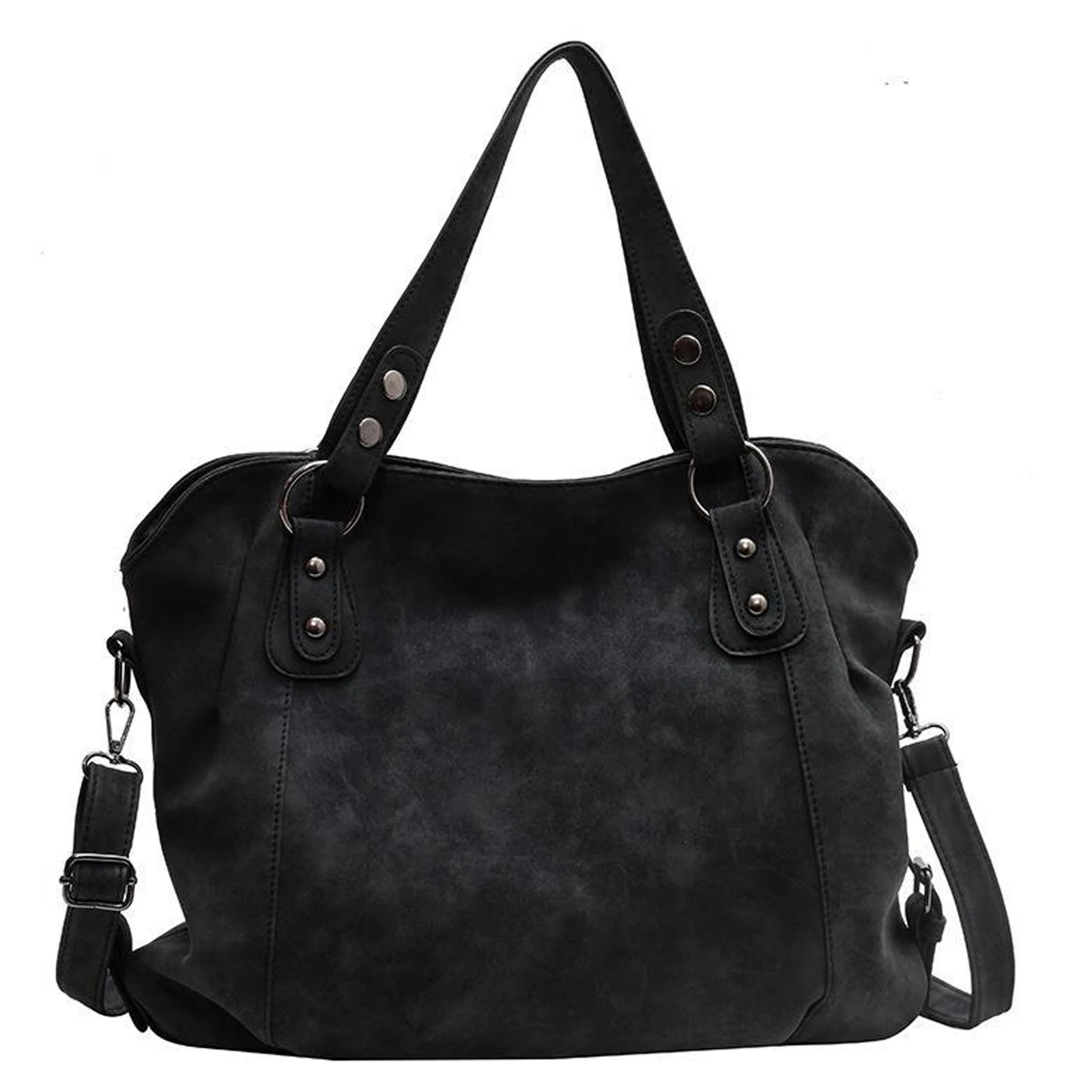 Soft Matte PU Leather Tote Bags for Women Travel Work Handbags Minimalist Leisure Crossbody Bags Satchel