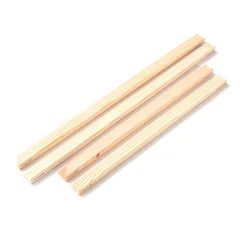 2 - Piece 40x30cm Wooden Frame Set for DIY Art and Home Decor (Wood Color)