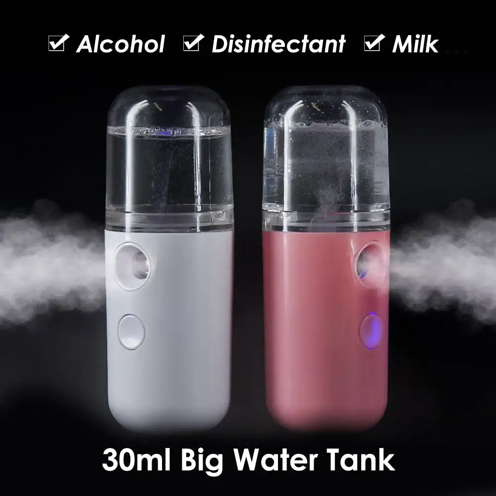 Car Air Humidifier Mini Nano Facial Sprayer USB Nebulizer Purifier Aromatherapy Essential Oil Diffuser Face Water Replenishment 3