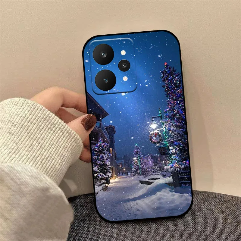 Festive Christmas Style Soft Silicone Phone Case Cover