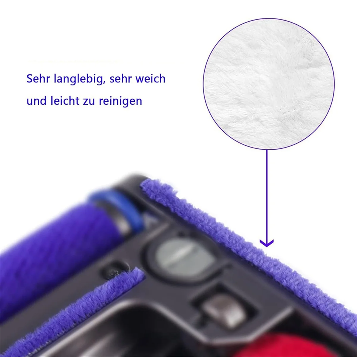 Soft Plush Stripes Accessories for Dyson V6 V7 V8 V10 V11 V15 Vacuum Cleaner Soft Roller Replacement Parts 4
