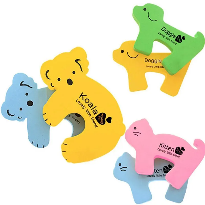 

4Pcs Animal Protection Safety Security Card Door Stopper Baby Care Lock