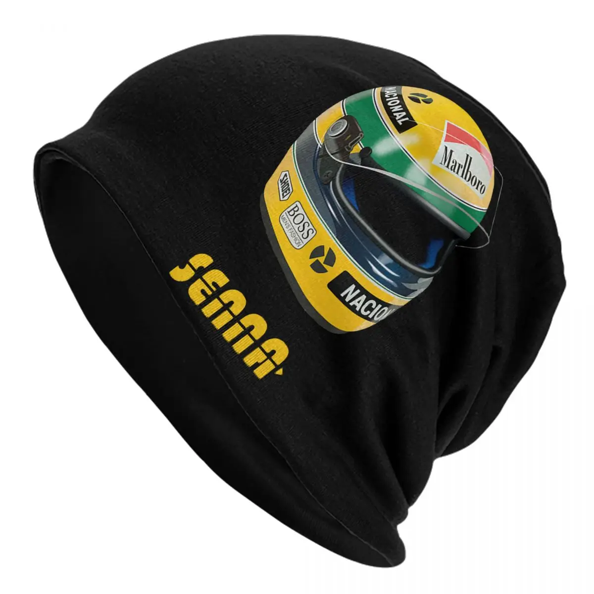 Ayrton Senna Flag Brazil Skullies Berretti Cappello Moto Estate Unisex Outdoor Caps Warm Multifunzione Bonnet Hat