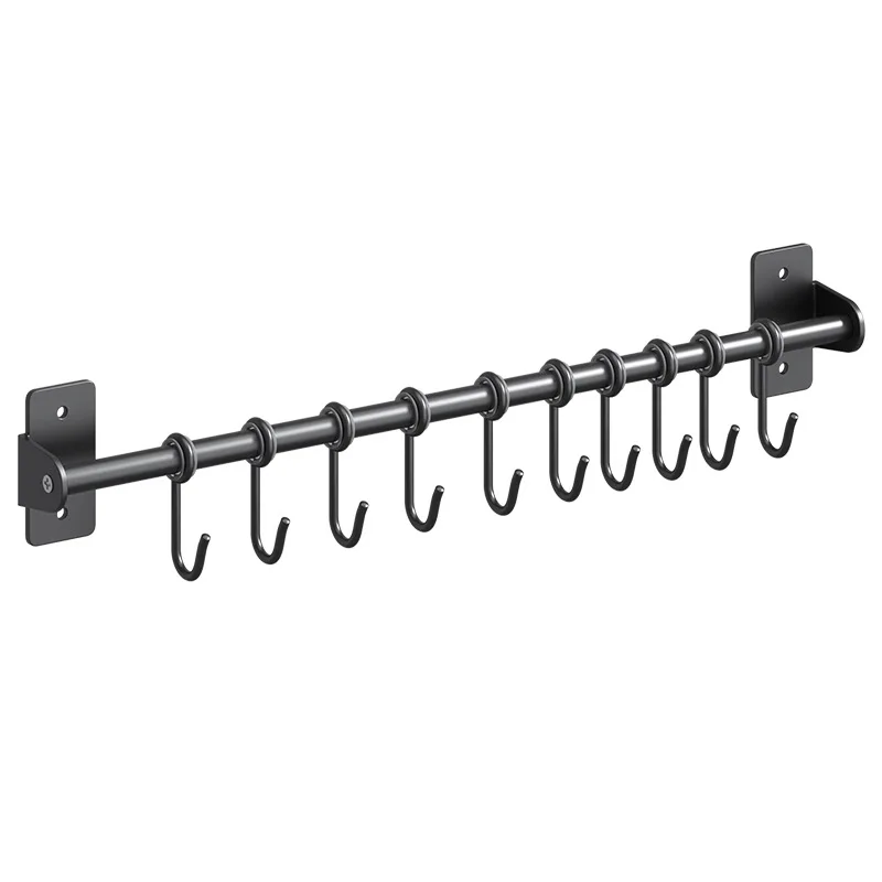Portautensili da cucina a parete, organizer per posate senza foratura con ganci per utensili da cucina e posate - 50 cm | Leroy Merlin Portautensili da cucina a parete, organizer per posate senza foratura con ganci per utensili da cucina e posate - 50 cm | Leroy Merlin