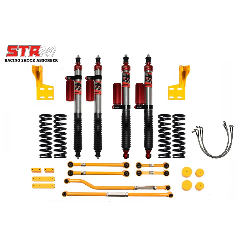 

STR Customized Off-Road Racing Suspension High Lift Kit 4X4 Struts Rubber Shock Absorber for Toyota LC80