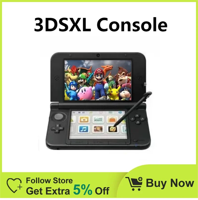 Originale/Ricondizionato 3Dsxl 3Dsll Console Di Gioco Portatile Giochi Gratuiti Zalda Super Smash Bros Pokemon Sun 3Dsxl Carry 32/64 / 128Gb